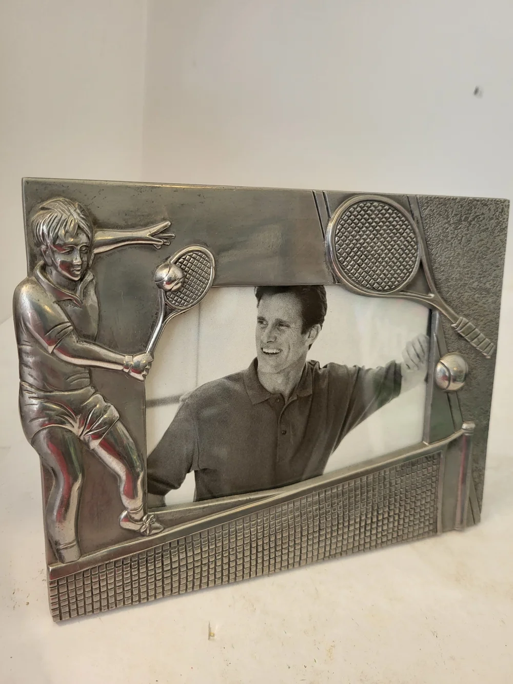 Vintage RAJ Tennis 3D Relief Picture Frame 7×5.5